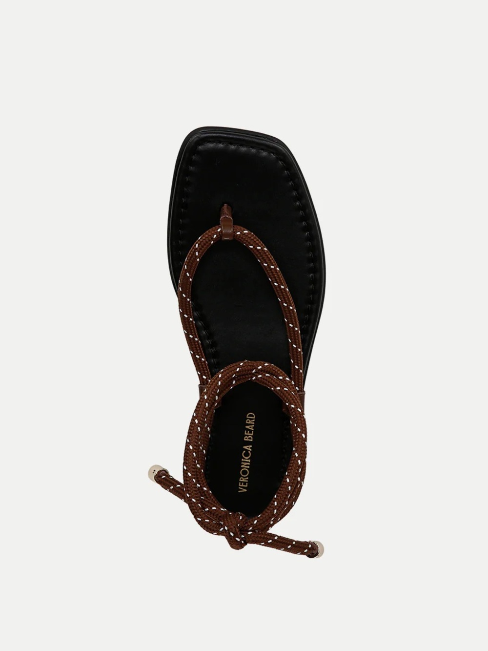 Veronica Beard Carmina Wrap Sandal / Core: Cedar/Coconut / Size 37 - Picture 4 of 6
